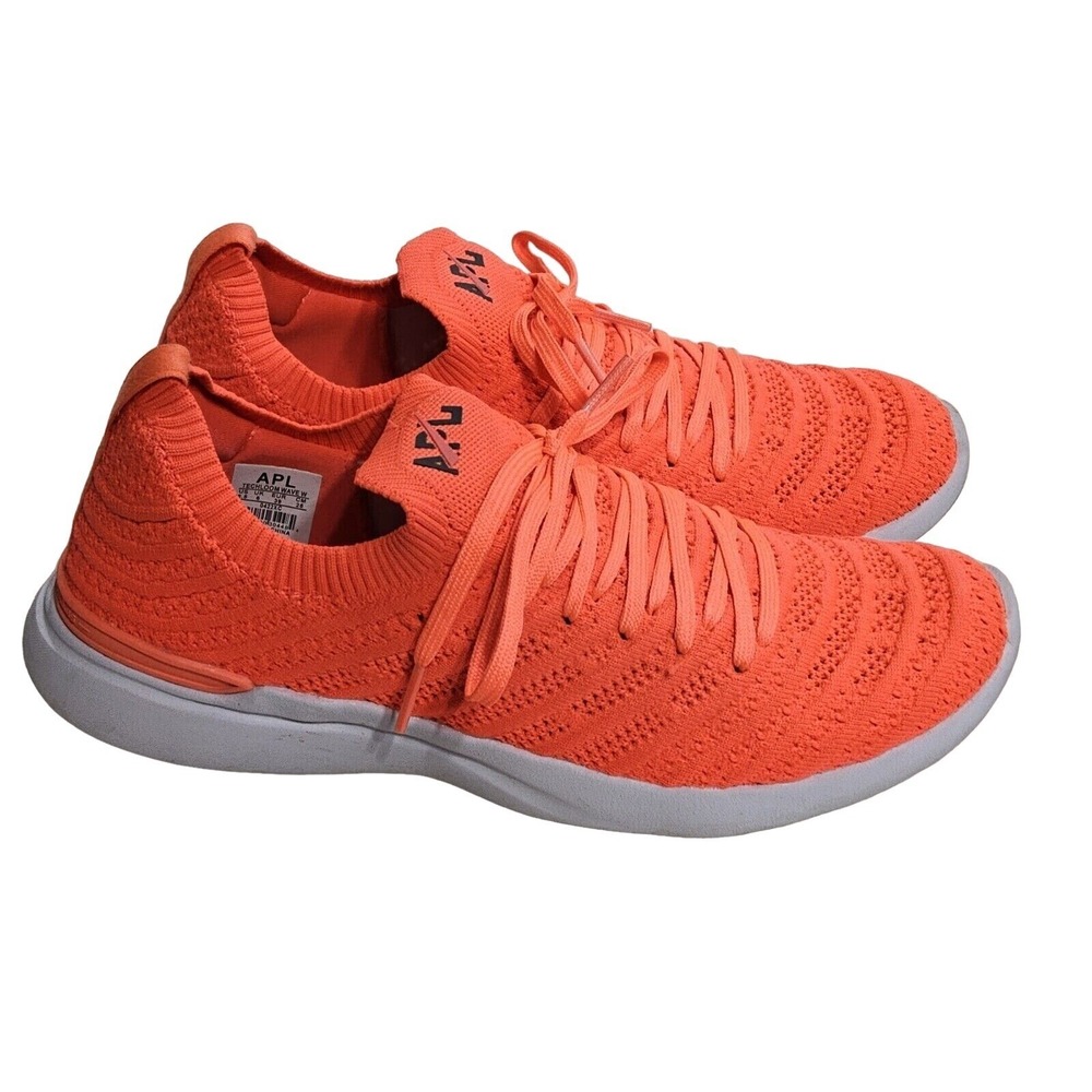 APL Shoes Womens Sz 8.5‎ TechLoom Wave Hybrid Running Magma Sneakers Orange